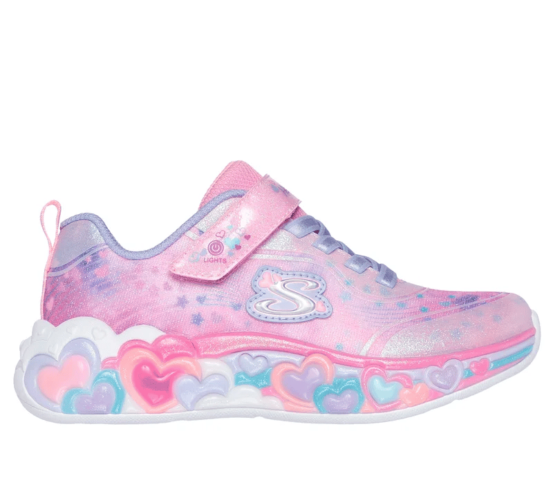 SKECHERS- LITTLE KID'S S-LIGHTS: ETERNAL HEART LIGHTS SNEAKER