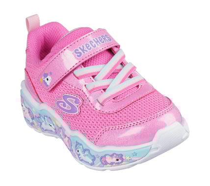 SKECHERS- KID'S PLAY SCENE PINK SPARKLE SNEAKER – Bigley Shoes and