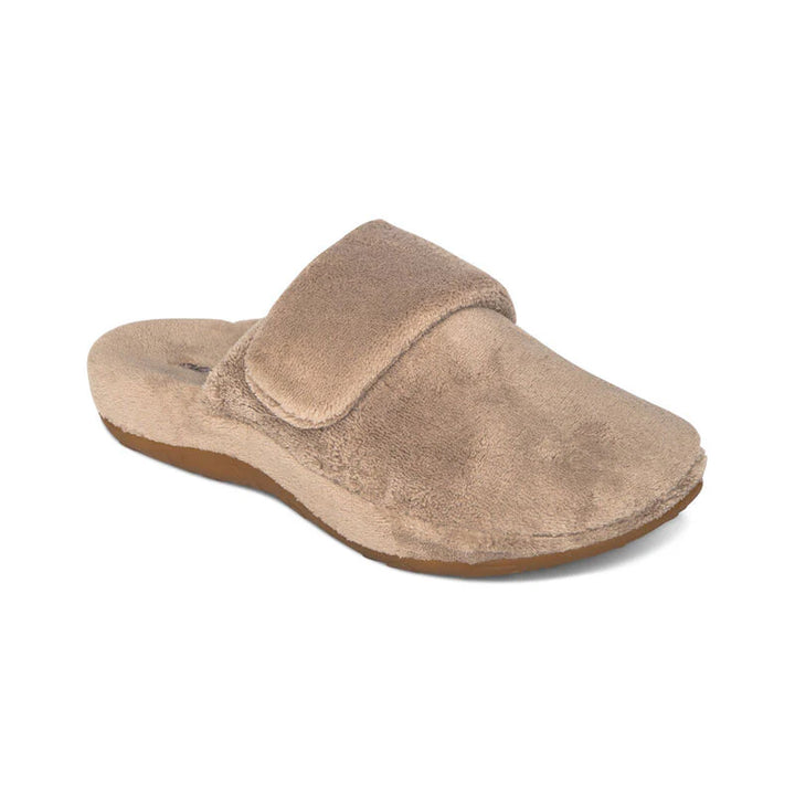 AETREX- WOMEN'S MANDY CLOSED TOE COFFEE SLIPPER