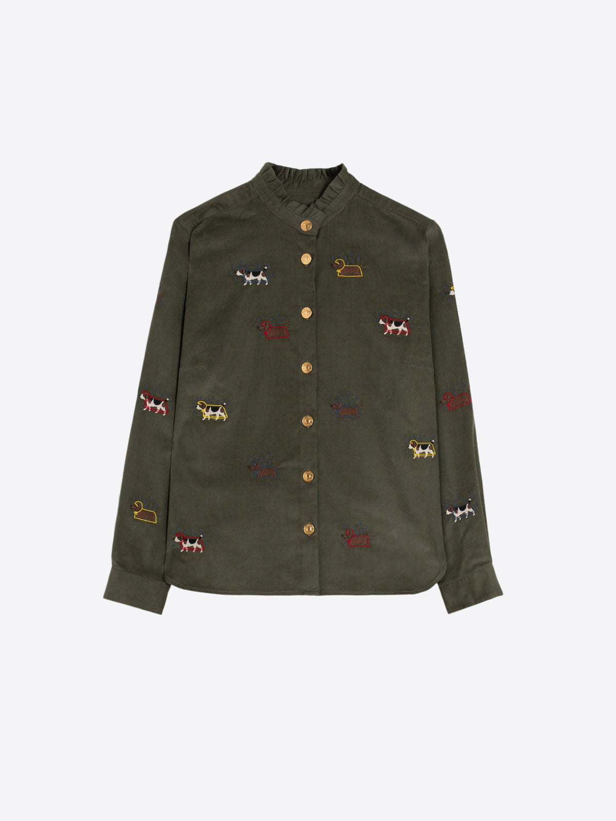 VILAGALLO - ANDY EMBROIDERED BLOUSE