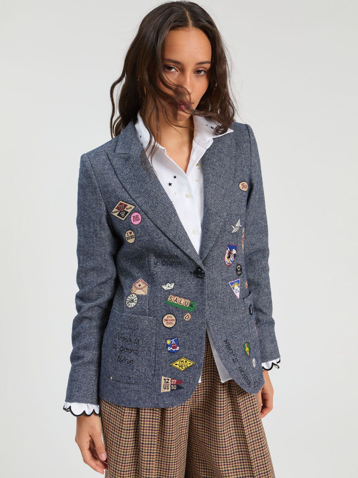 VILAGALLO - HILLARY EMBROIDERED JACKET