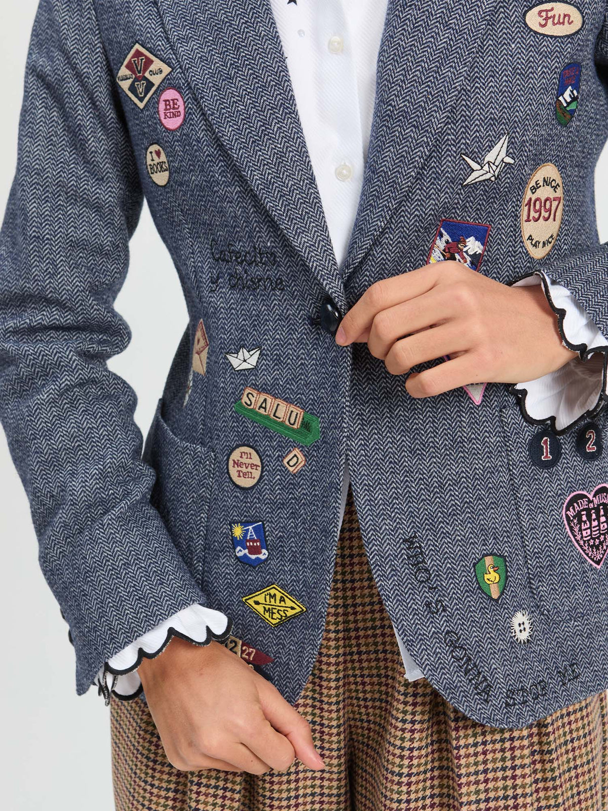 VILAGALLO - HILLARY EMBROIDERED JACKET