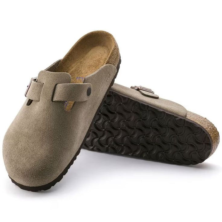 BIRKENSTOCK- WOMEN'S BOSTON SOFT FOOTBED SUEDE LEATHER