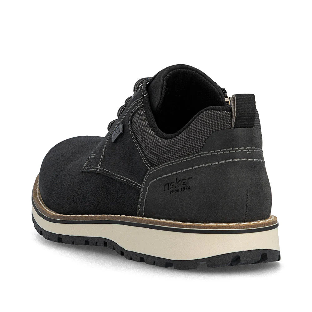 RIEKER- MEN'S ZIPPER LACE SHOE 38406-00