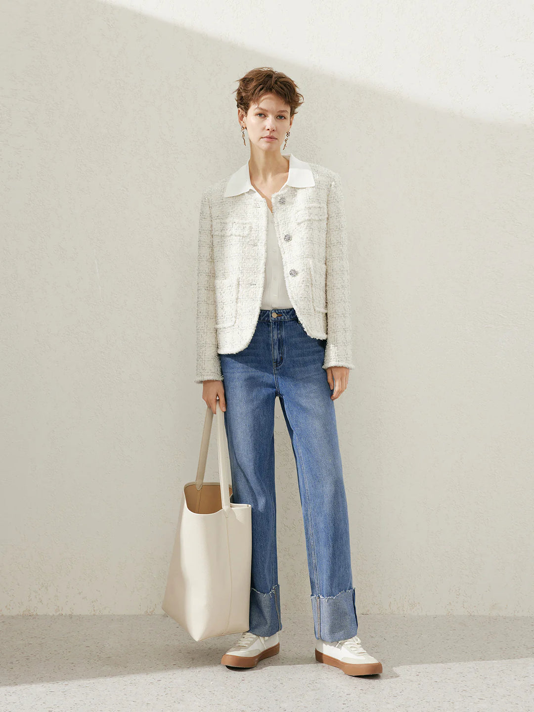 MEILLEUR - Tiny Shiny Tweed Jacket #5F1211361