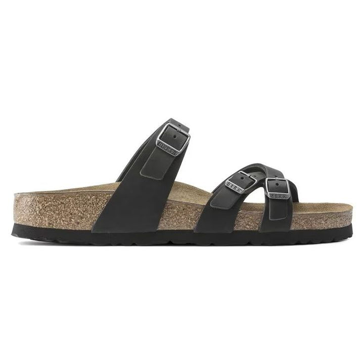 BIRKENSTOCK- FRANCA OILED LEATHER SANDAL