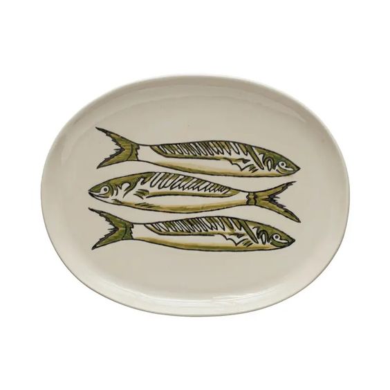 CREATIVE CO OP- SARDINES PLATTER