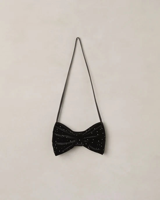 NORALEE - BOW PURSE BLACK RHINESTONE