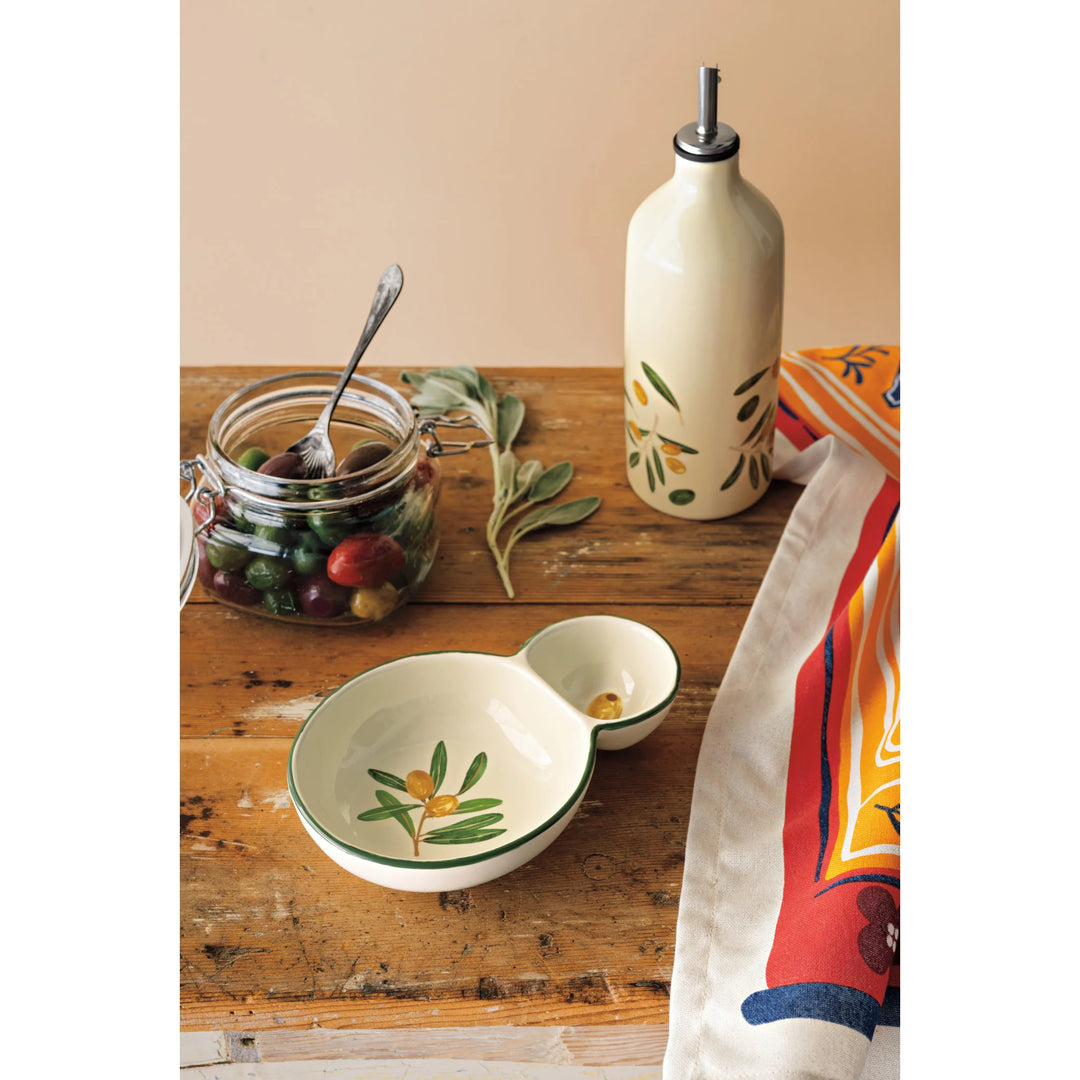 DANICA - DISH DIVIDED OLIVE