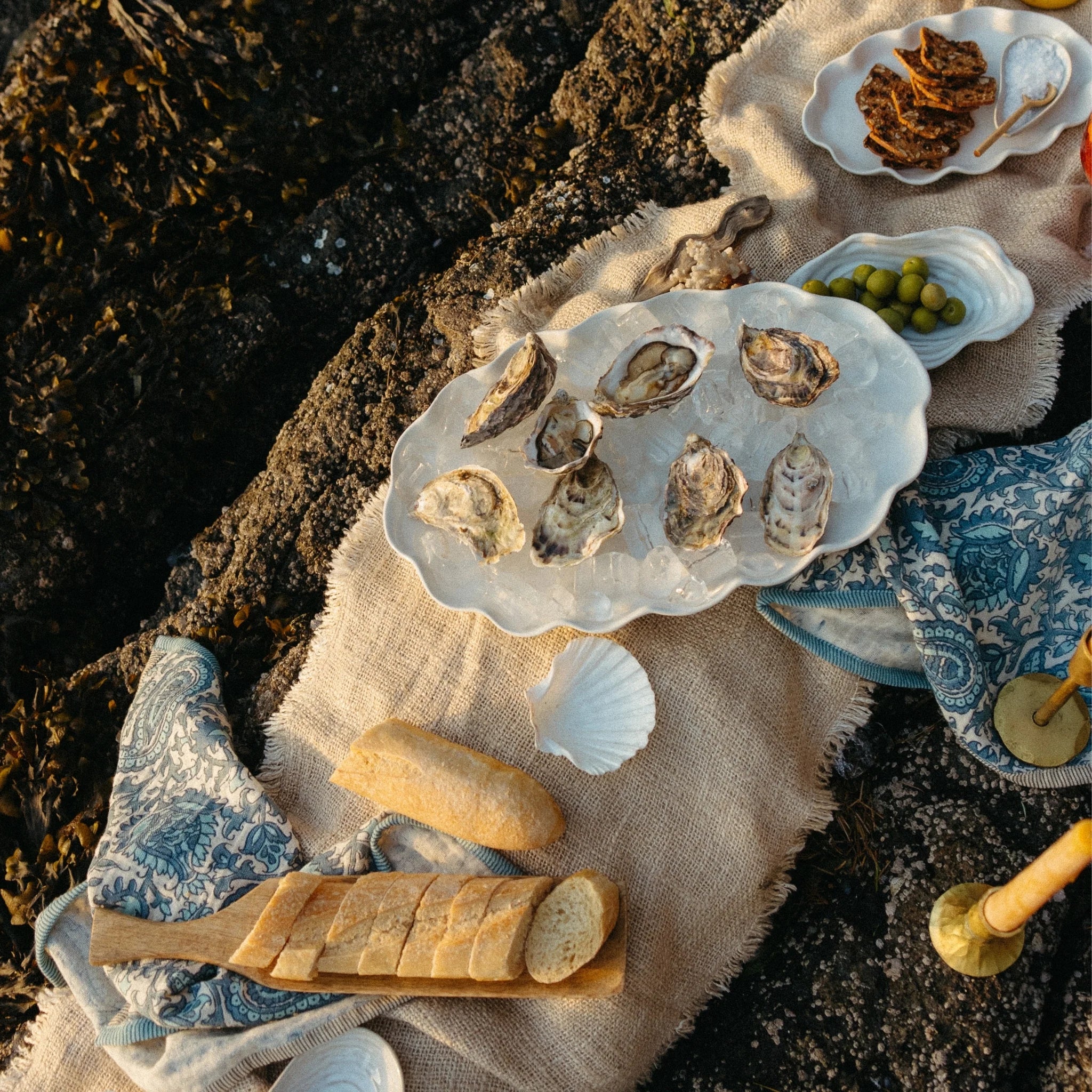 INDABA - CALYPSO SCALLOPED PLATTER