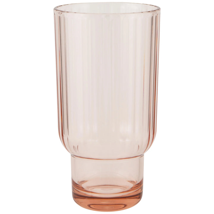 DANICA - ACRYLIC HIGHBALL FLUTED BLUSH
