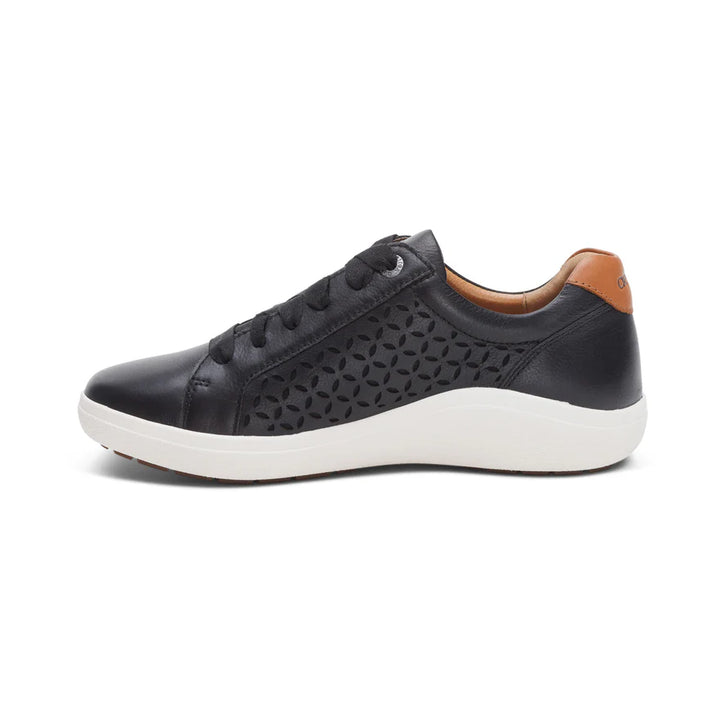 AETREX- WOMEN'S COURTNEY BLACK CUTOUT SNEAKER