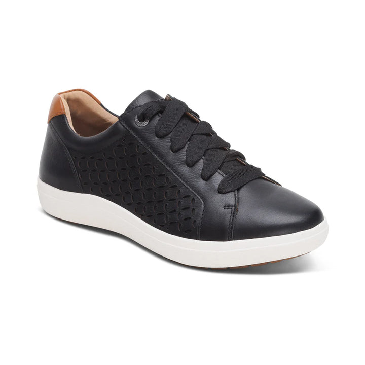 AETREX- WOMEN'S COURTNEY BLACK CUTOUT SNEAKER