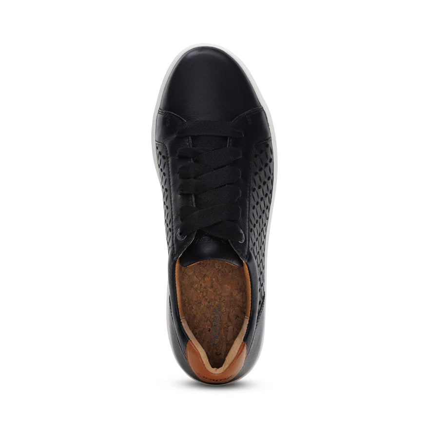 AETREX- WOMEN'S COURTNEY BLACK CUTOUT SNEAKER