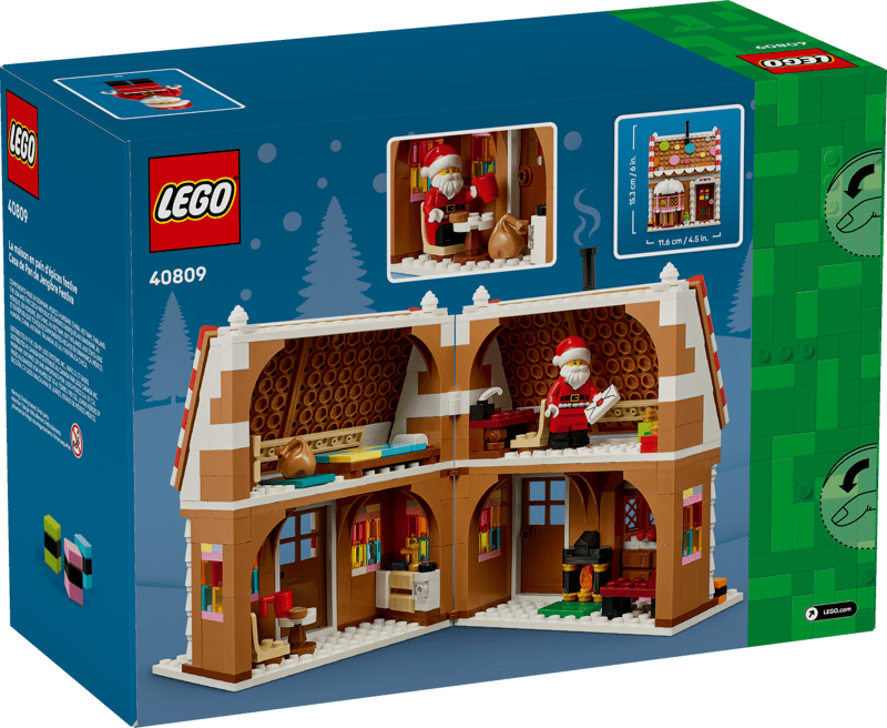 LEGO - 40809 - SEASONAL - FESTIVE GINGERBREAD HOUSE  - 498PCS - F26