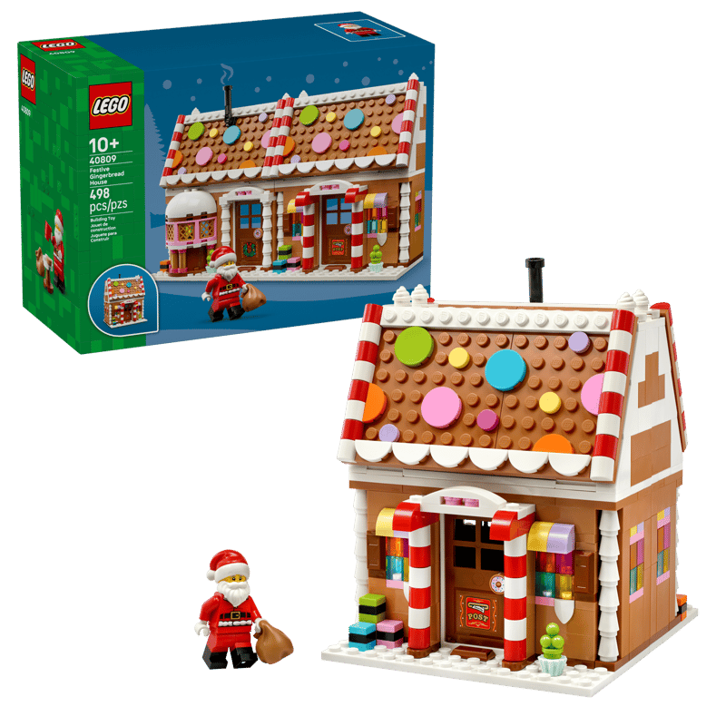 LEGO - 40809 - SEASONAL - FESTIVE GINGERBREAD HOUSE  - 498PCS - F26