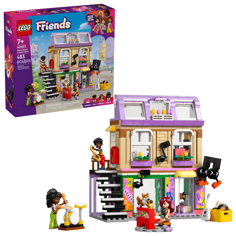 LEGO - 42653 - FRIENDS - MUSIC STORE & APARTMENT - 483PCS - F25
