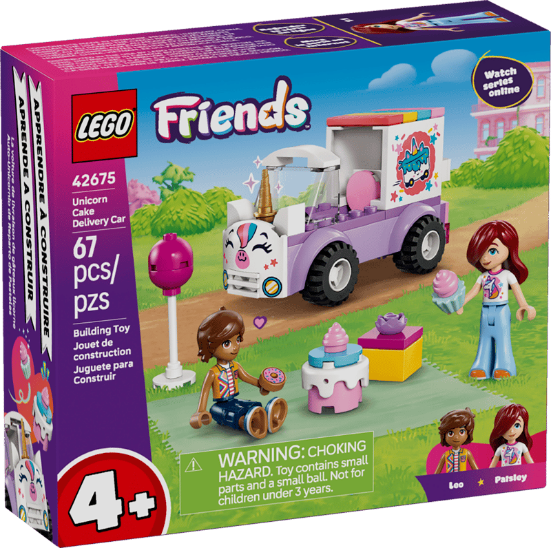 LEGO - 42675 - FRIENDS - UNICORN CAKE DELIVERY CAR
- 67PCS - S26