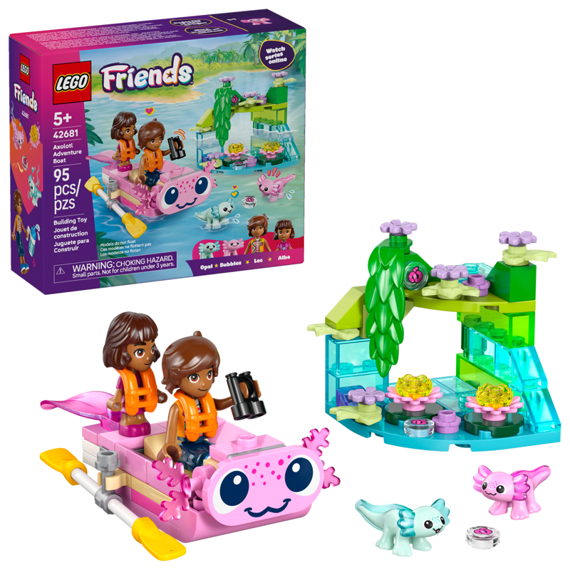 LEGO - 42681 - FRIENDS - AXOLOTL ADVENTURE BOAT - 95PCS - S26