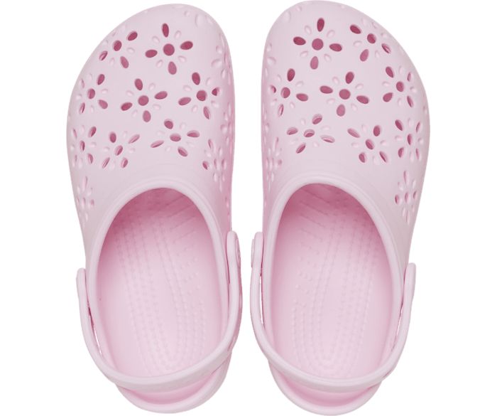 CROCS- KIDS FLORAL CUT-OUT CLOG