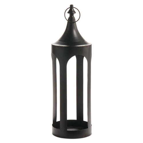 RAZ IMPORTS- DISTRESSED BLACK LANTERN