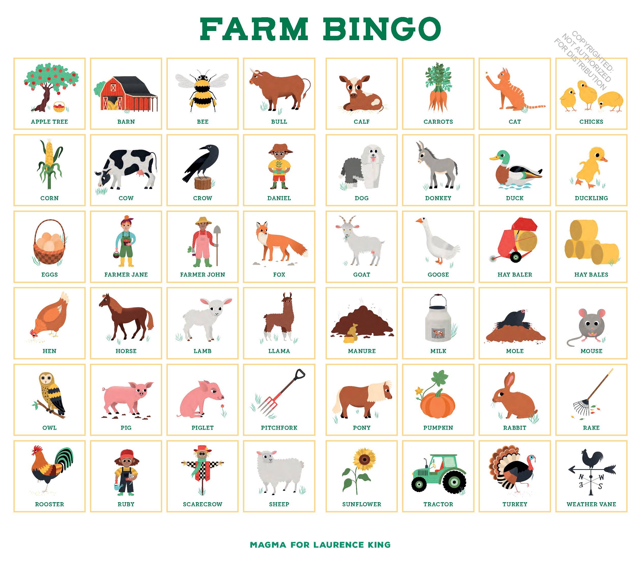 Farm Bingo