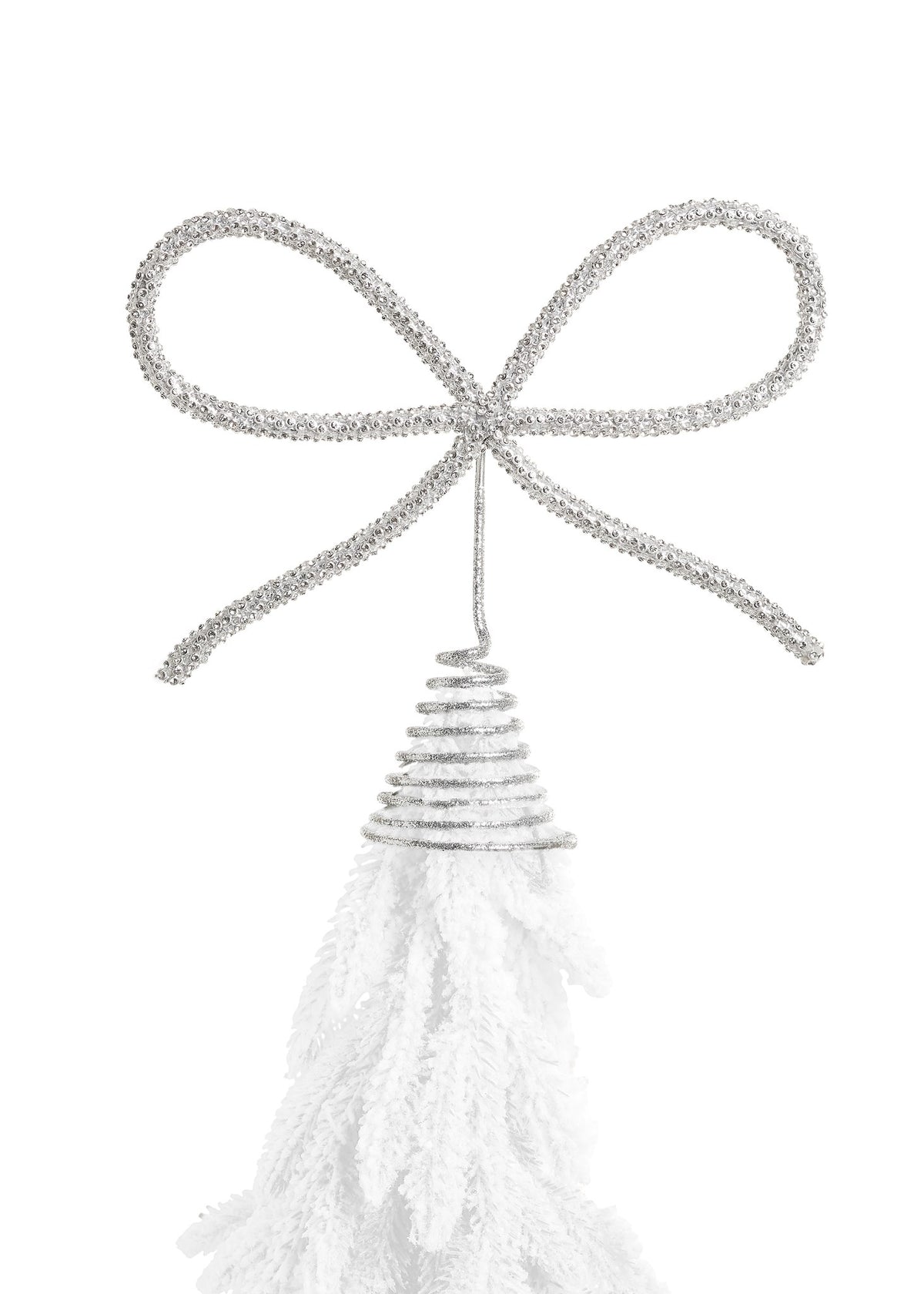 ADV - TREE TOPPER BOW IRON SILVER 8.5X
