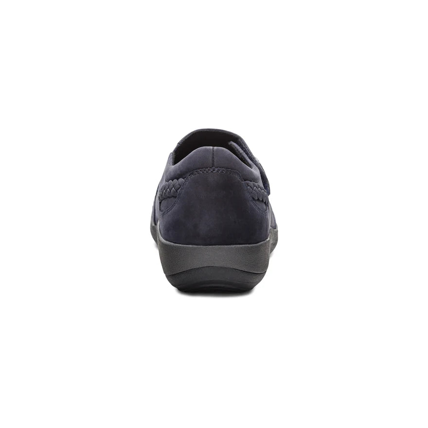 AETREX- WOMEN'S KARINA MONK STRAP NAVY SHOE