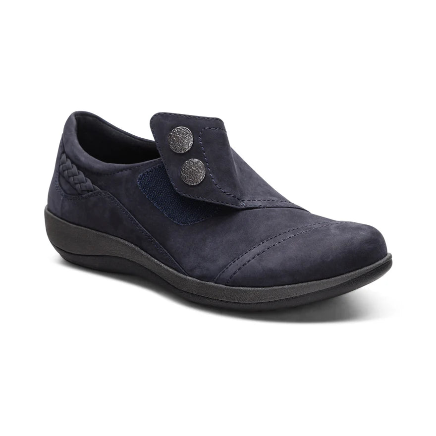 AETREX- WOMEN'S KARINA MONK STRAP NAVY SHOE