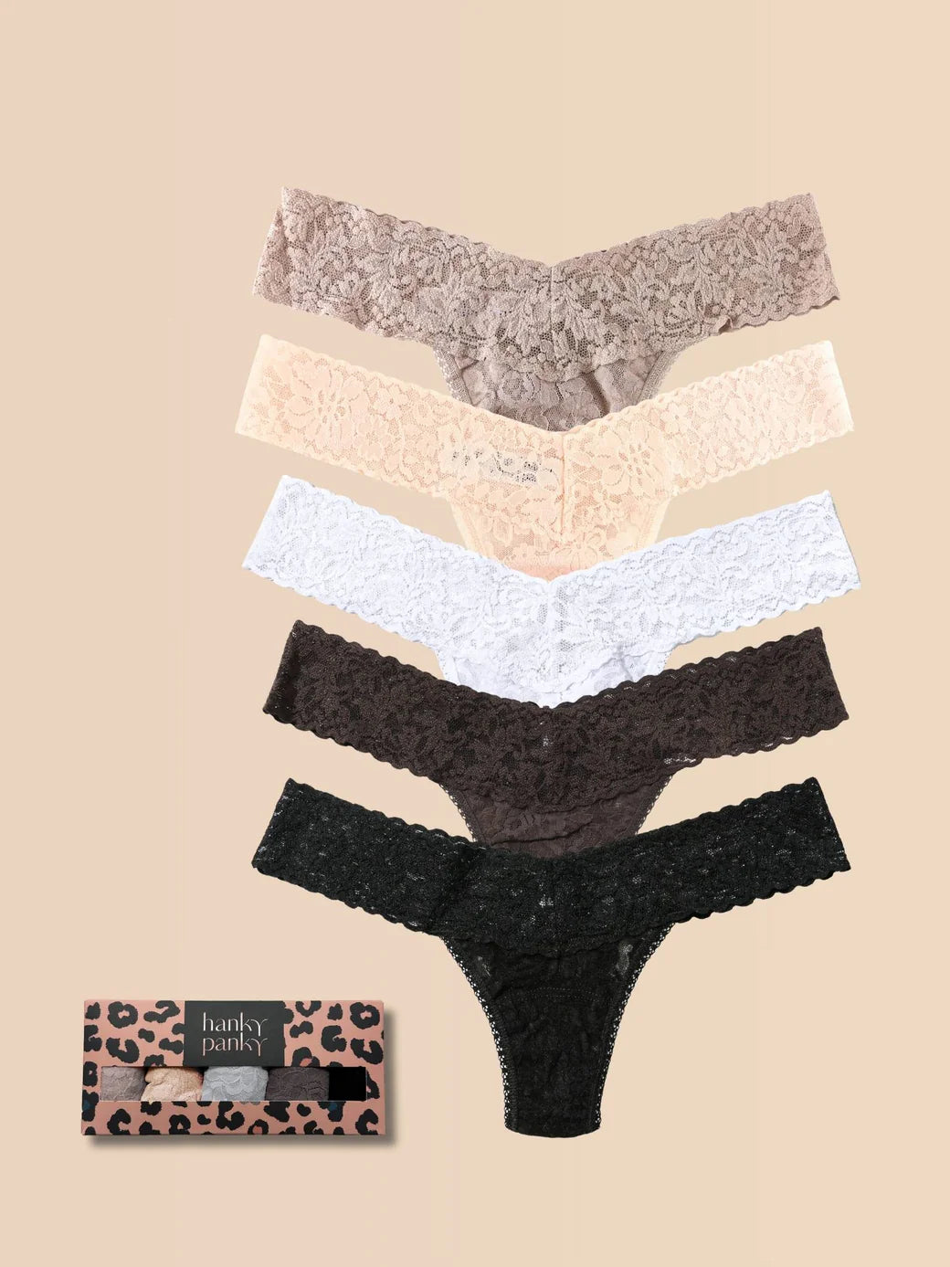 HANKY PANKY - LOW RISE THONG MULTI 5 PACK