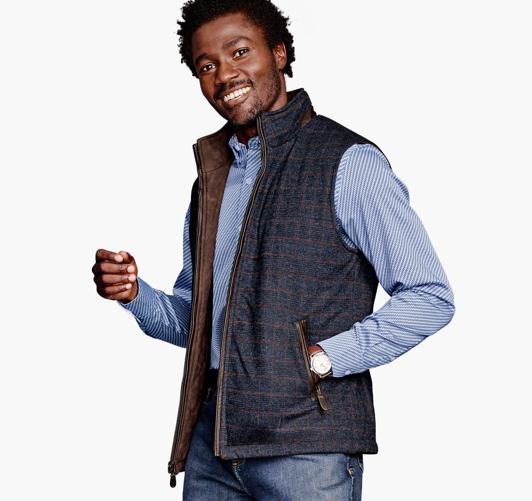 JOHNSTON & MURPHY - MENS Upton Reversible Vest 49-3266