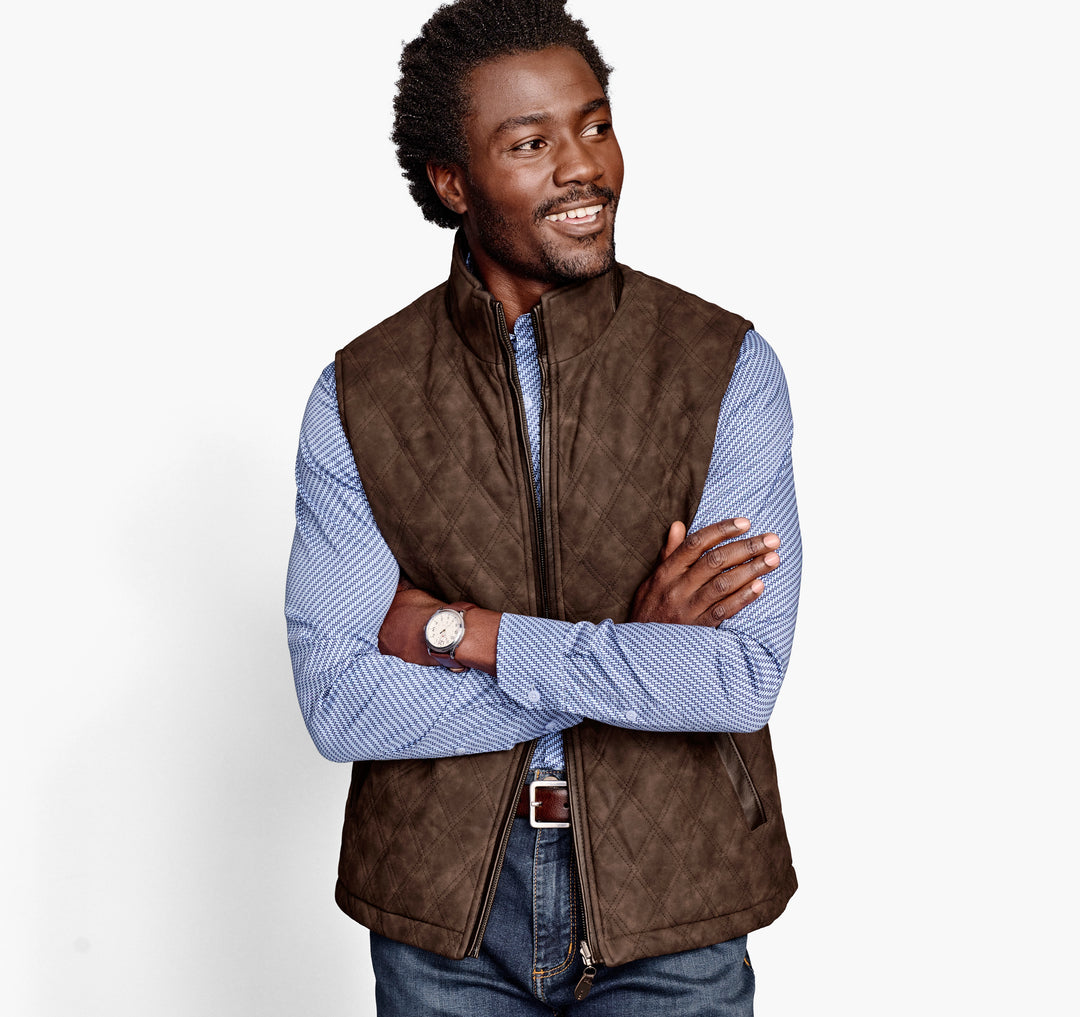 JOHNSTON & MURPHY - MENS Upton Reversible Vest 49-3266