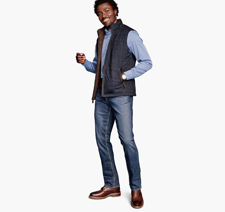 JOHNSTON & MURPHY - MENS Upton Reversible Vest 49-3266