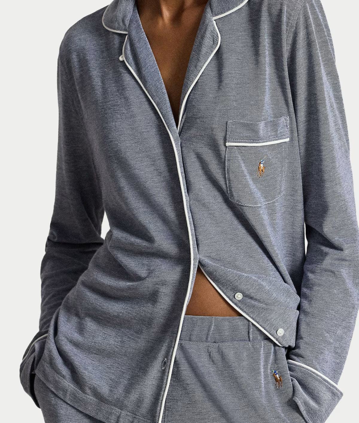 RALPH LAUREN - KNIT OXFORD MADISON PJ SET