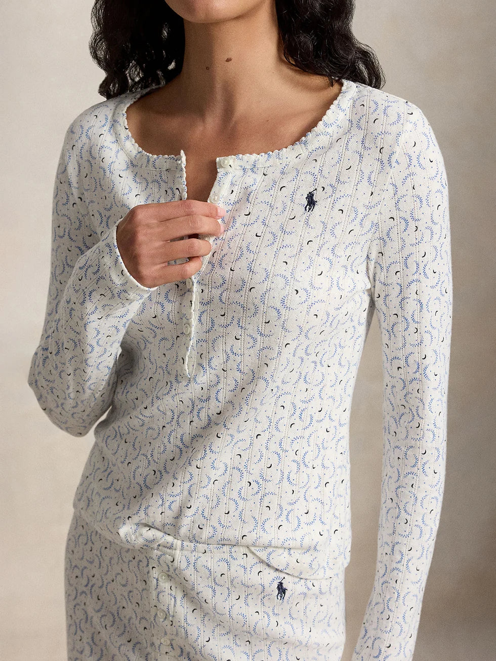 RALPH LAUREN - HENLEY WIDE LEG SLEEP SET