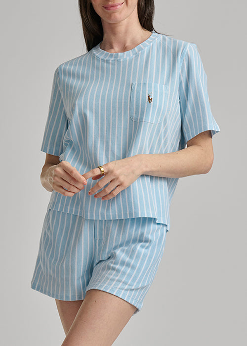 RALPH LAUREN -  SHORT SLEEVE SHORT SET 4P0592R3