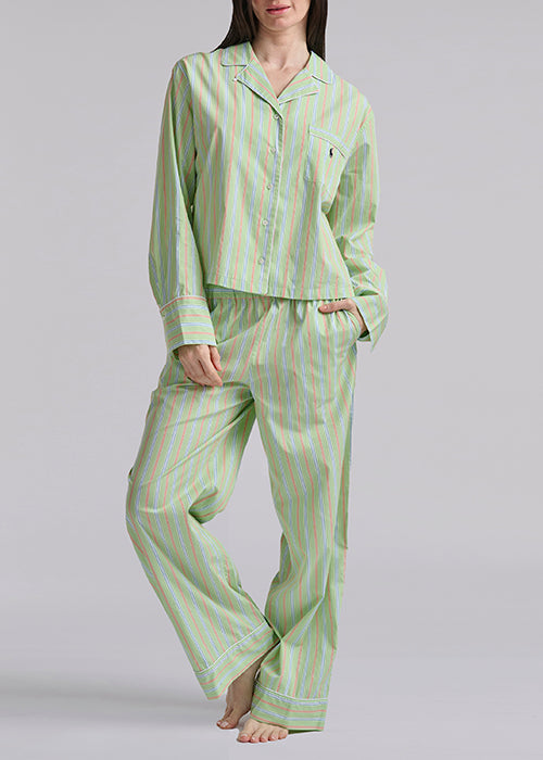 RALPH LAUREN -  CORE 23 INCH PJ SET W/PIPING 4P0597R3