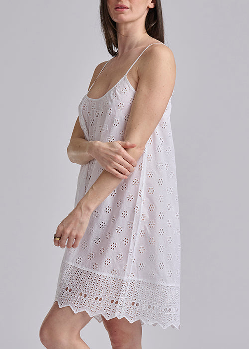 RALPH LAUREN -  CTN EYELET CAMI SLEEP DRESS 4P0693R3