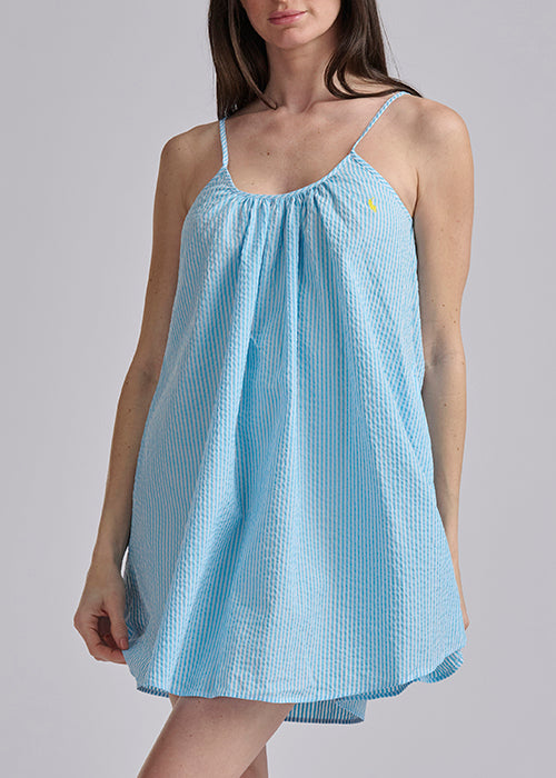 RALPH LAUREN -  SEERSUCKER SLIP DRESS 4P0782R3