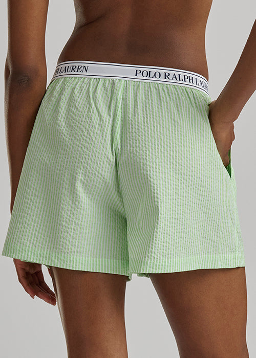 RALPH LAUREN -  SEERSUCKER BOXER W LOGO ELSTIC 4P0783R3
