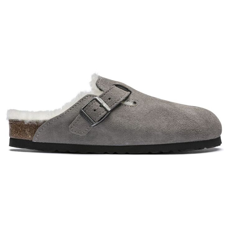 BIRKENSTOCK- WOMEN'S BOSTON SHEARLING SUEDE LEATHER CLOG