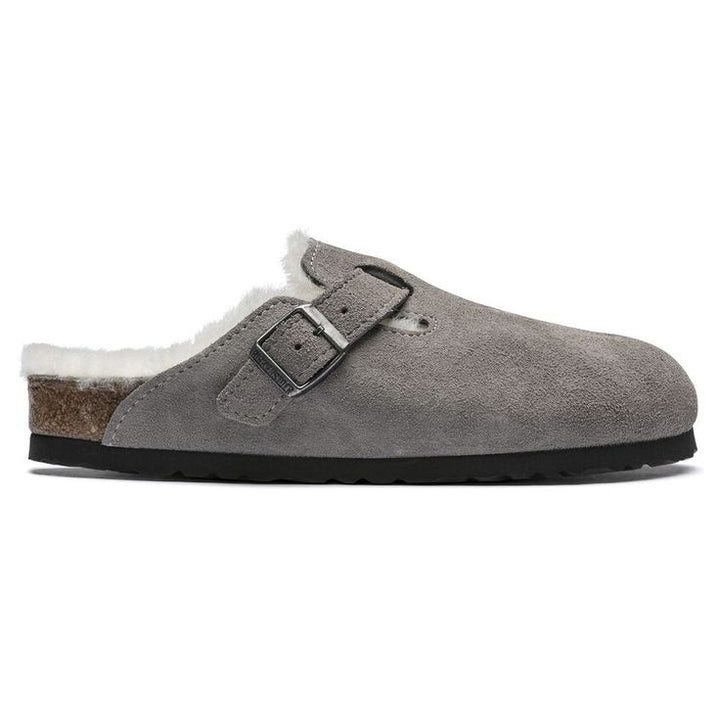 BIRKENSTOCK- WOMEN'S BOSTON SHEARLING SUEDE LEATHER CLOG