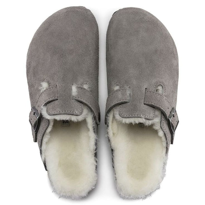 BIRKENSTOCK- WOMEN'S BOSTON SHEARLING SUEDE LEATHER CLOG