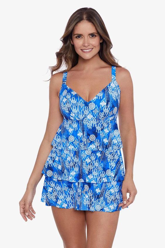 PENBROOKE- WOMEN'S TRIPLE TIER SWIM DRESS
