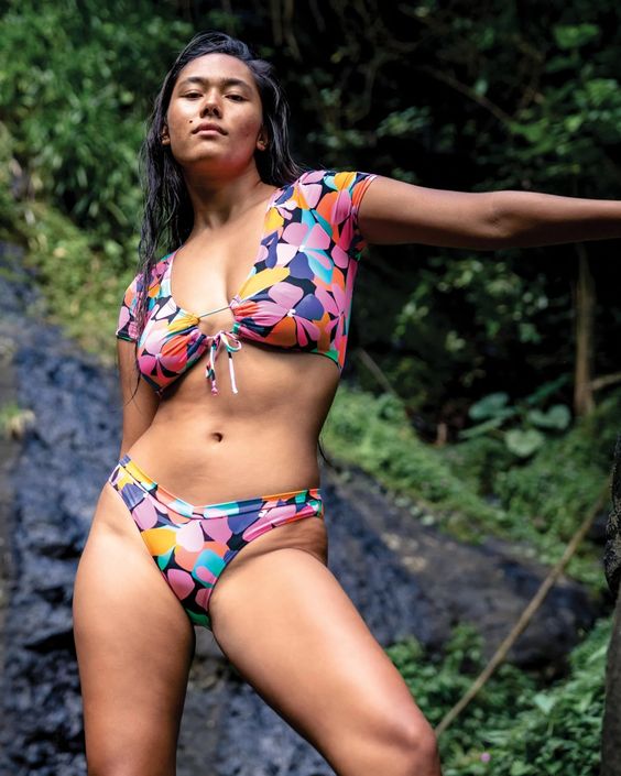 EIDON- WOMEN'S SUNKISSED LOW RIDER SWIM BOTTOM