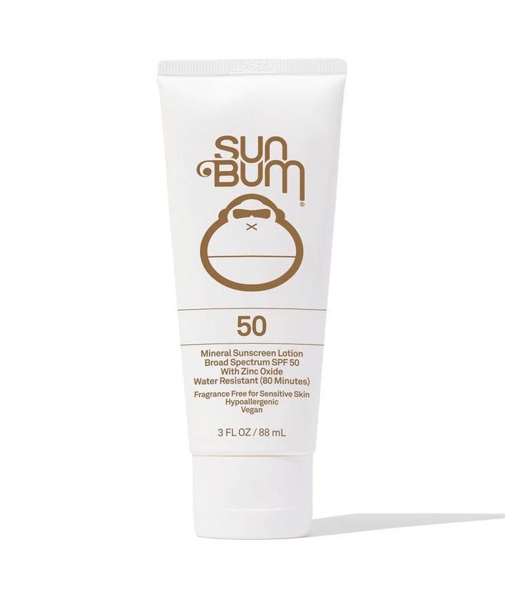 SUN BUM- 3OZ MINERAL 50 SPF SUNSCREEN LOTION