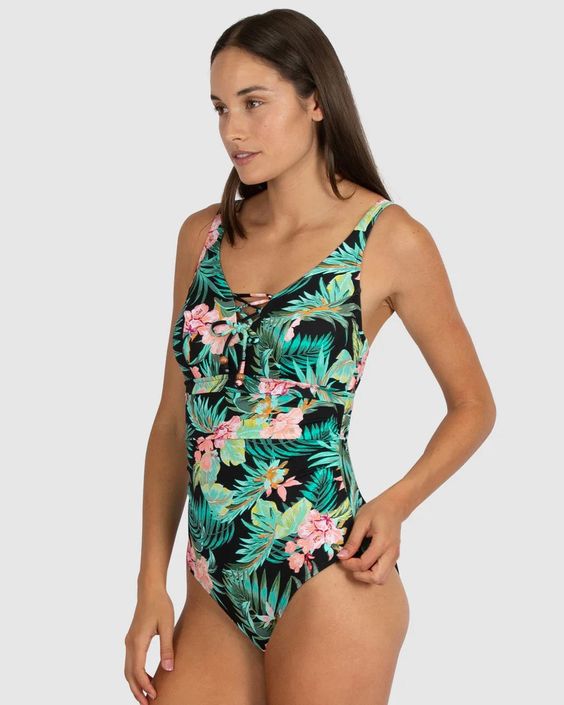 BAKU- WOMEN'S 1PC BERMUDA FLORAL SWIMSUIT