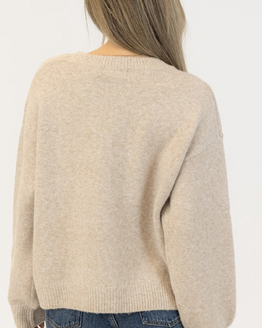 LYLA & LUXE - WOMEN'S BOWS SWEATER 