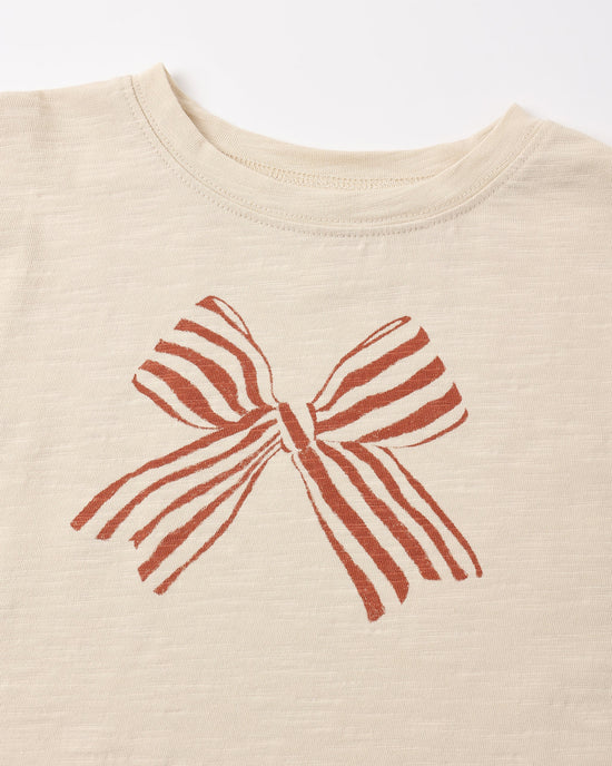 RYLEE + CRU - RUFFLE LONG SLEEVE BOW TEE