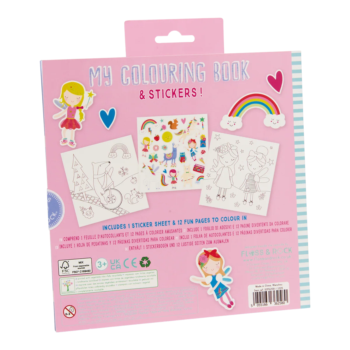 FLOSS & ROCK - RAINBOW FAIRY COLOURING BOOK